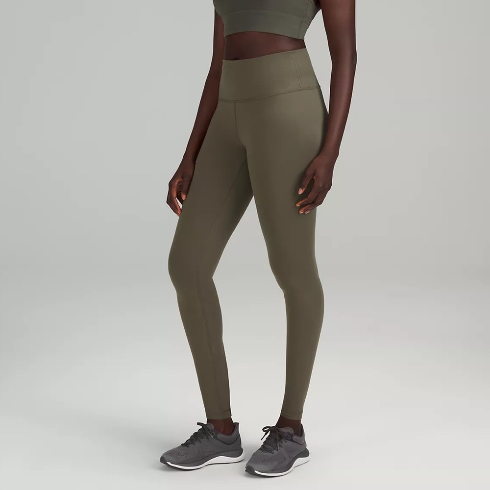 Lululemon NWT Wunder Train HR Tight 28” Army Green Size 6